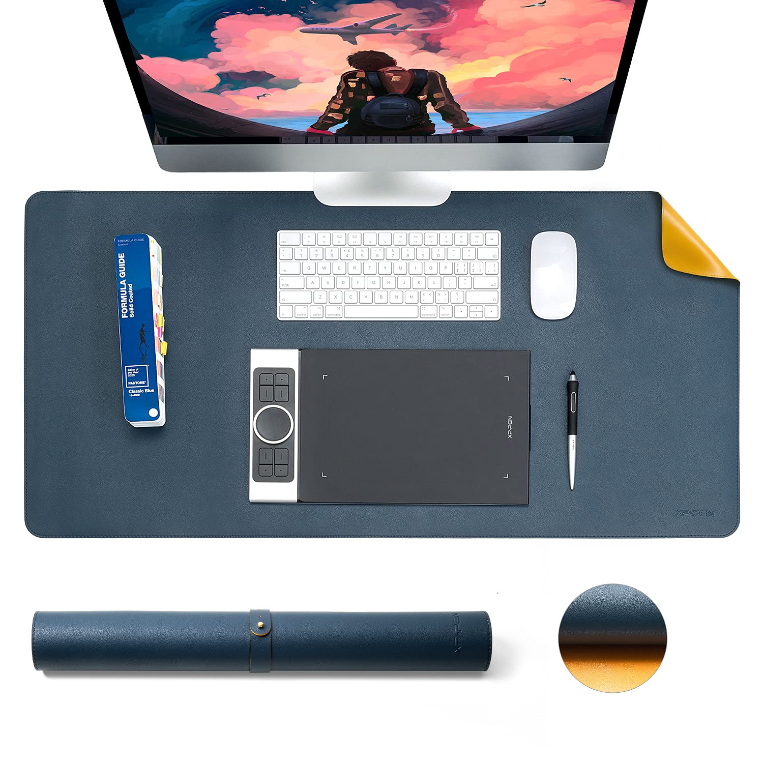 Amazon | XP-PEN デスクマット マウスパッド 大型 両面使用 防水 滑り
